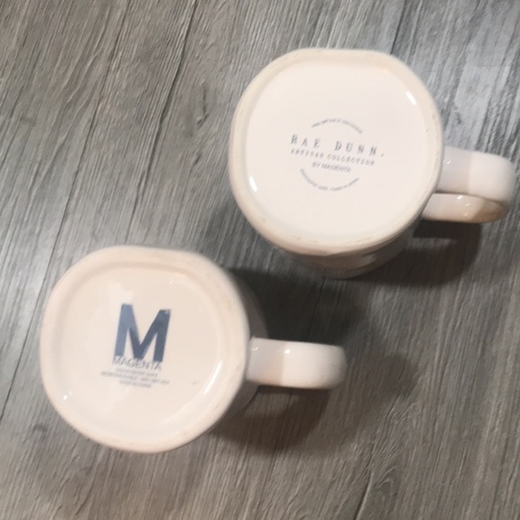 Rae Dunn/Magenta set of 2 Classic mugs “His,Hers” - Picture 5 of 5